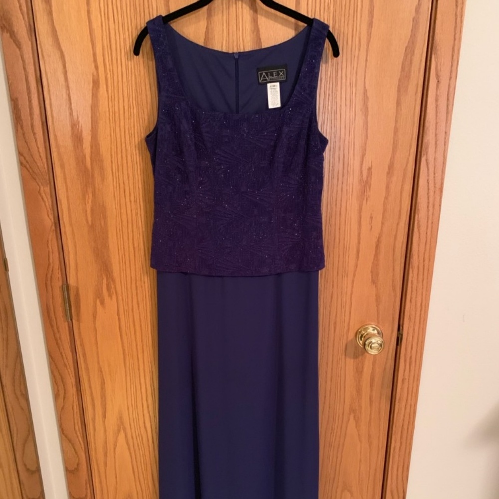 Alex Evenings Purple Gown with Jacket